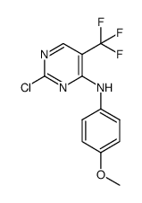 2-chloro-N-(4-methoxyphenyl)-5-(trifluoromethyl)pyrimidin-4-amine Structure