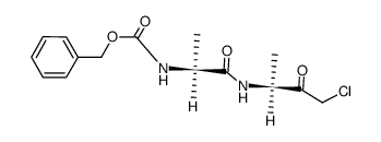 benzyloxycarbonylalanyl-alanine chloromethyl ketone结构式