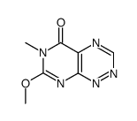 7-Methoxy-6-methylpyrimido[5,4-e]-1,2,4-triazin-5(6H)-one结构式