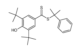 α,α-dimethylbenzyl 3,5-di-t-butyl-4-hydroxydithiobenzoate结构式
