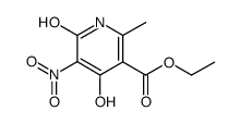 ethyl 4,6-dihydroxy-2-methyl-5-nitronicotinate Structure