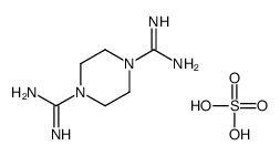 piperazine-1,4-dicarboximidamide,sulfuric acid Structure