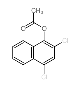 (2,4-dichloronaphthalen-1-yl) acetate Structure