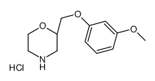 (2S)-2-[(3-methoxyphenoxy)methyl]morpholine,hydrochloride Structure