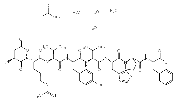 [Val5]-Angiotensin II acetate salt hydrate Structure