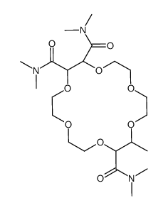 (+)-(18-Crown-6)-2,3,11,12-tetracarboxamide Structure