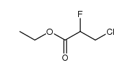 α-fluoro-β-chloro-propionic ethyl ester结构式