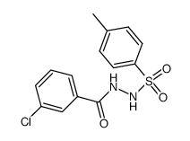 N-(m-Chlorbenzoyl)-N'tosylhydrazin Structure
