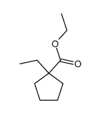 ethyl 1-ethylcyclopentanecarboxylate结构式