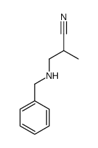3-(benzylamino)-2-methylpropanenitrile Structure