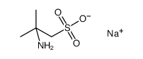 2-amino-2-methylpropanesulfonic acid sodium salt Structure