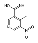 4-methyl-5-nitropyridine-3-carboxamide结构式