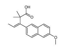 beta-ethylidene-6-methoxy-alpha,alpha-dimethylnaphthalene-2-propionic acid结构式