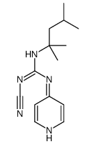 1-cyano-2-(2,4-dimethylpentan-2-yl)-3-pyridin-4-ylguanidine Structure