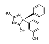 (5R)-5-(3-hydroxyphenyl)-5-phenylimidazolidine-2,4-dione Structure