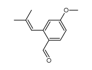 4-methoxy-2-(2-methyl-1-propenyl)benzencarbaldehyde结构式