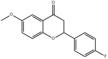 2-(4-fluorophenyl)-6-methoxychroman-4-one Structure