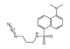 N-(3-azidopropyl)-5-(dimethylamino)naphthalene-1-sulfonamide结构式
