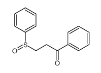 3-(benzenesulfinyl)-1-phenylpropan-1-one结构式