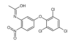 N-[2-nitro-5-(2,4,6-trichlorophenoxy)phenyl]acetamide Structure