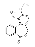 1,2-dimethoxy-5H-benzo[d][2]benzoxepin-7-one Structure