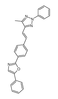 4-methyl-2-phenyl-5-[4-(5-phenyl-oxazol-2-yl)-styryl]-2H-[1,2,3]triazole结构式