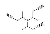 3-[bis(1-cyanopropan-2-yl)phosphanyl]butanenitrile结构式