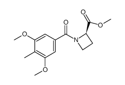1-(3,5-dimethoxy-4-methylbenzoyl)azetidine-2R-carboxylic acid methyl ester结构式