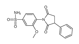4-(2,5-dioxo-3-phenylpyrrolidin-1-yl)-3-methoxybenzenesulfonamide Structure