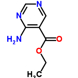 Ethyl 4-Aminopyrimidine-5-carboxylate Structure