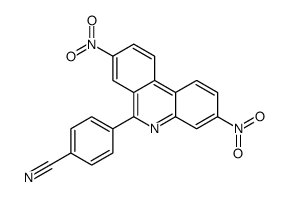 4-(3,8-dinitrophenanthridin-6-yl)benzonitrile结构式