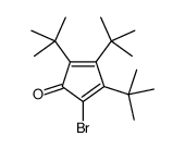 2-bromo-3,4,5-tritert-butylcyclopenta-2,4-dien-1-one Structure