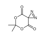 6,6-dimethyl-5,7-dioxa-1,2-diazaspiro[2.5]oct-1-ene-4,8-dione结构式
