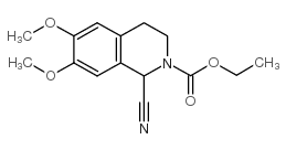 1-氰基-2-乙氧羰基-6,7-二甲-1,2,3,4-四氢异喹啉结构式