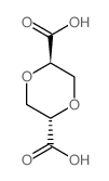 (2R,5S)-1,4-dioxane-2,5-dicarboxylic acid结构式