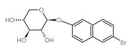 6-bromo-2-naphthyl-beta-d-xylopyranoside Structure