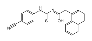 N-[(4-cyanophenyl)carbamothioyl]-2-naphthalen-1-ylacetamide Structure