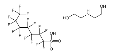 bis(2-hydroxyethyl)ammonium pentadecafluoroheptane-1-sulphonate Structure