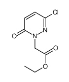 ethyl 2-(3-chloro-6-oxopyridazin-1-yl)acetate结构式