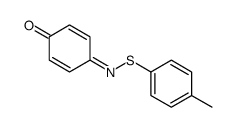 4-(4-methylphenyl)sulfanyliminocyclohexa-2,5-dien-1-one结构式