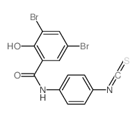 3,5-dibromo-2-hydroxy-N-(4-isothiocyanatophenyl)benzamide Structure