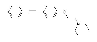 1-phenyl-2-[4-(2-diethylaminoethoxy)phenyl]acetylene Structure
