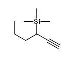 hex-1-yn-3-yl(trimethyl)silane Structure