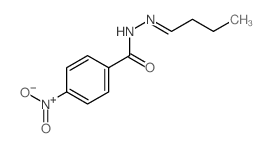 N-(butylideneamino)-4-nitro-benzamide Structure