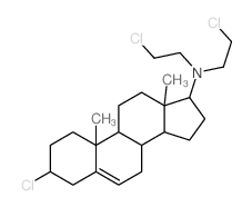 3-chloro-N,N-bis(2-chloroethyl)-10,13-dimethyl-2,3,4,7,8,9,11,12,14,15,16,17-dodecahydro-1H-cyclopenta[a]phenanthren-17-amine structure