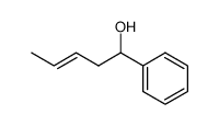 (E)-1-phenyl-3-penten-1-ol结构式