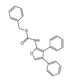 benzyl N-(3,4-diphenyl-2-furoyl)thiocarbamate结构式