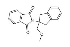 2-(2-methoxymethylindan-2-yl)-isoindole-1,3-dione结构式