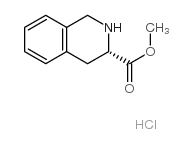 (S)-1,2,3,4-四氢异喹啉-3-甲酸甲酯盐酸盐结构式
