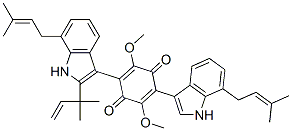 7',7''-Bis(3-methyl-2-butenyl)-2'-(1,1-dimethyl-2-propenyl)asterriquinone D Structure